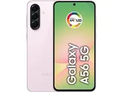 Samsung Galaxy A56 5G Rosa 256GB, 8GB RAM, Câm. 50MP, Tela 6.7"