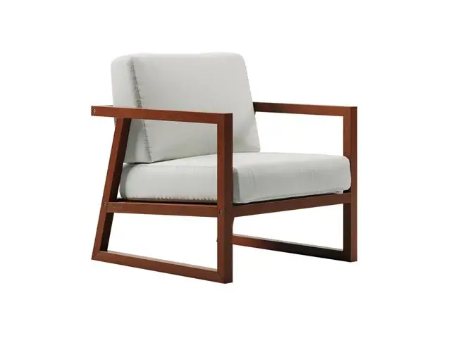 Poltrona Tramontina Lanati em Madeira Jatobá FSC com Encosto de Corda