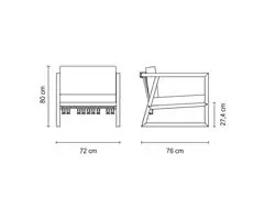 Poltrona Tramontina Lanati em Madeira Jatobá FSC com Encosto de Corda - 3