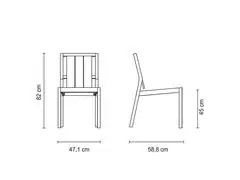 Cadeira Tramontina Lanati em Madeira Jatobá com Encosto de Madeira FSC - 2