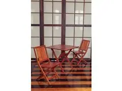 Mesa Dobrável Tramontina Lanati Quadrada em Madeira Jatobá 80 cm FSC - 2