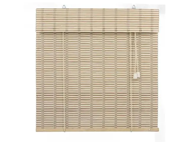 Colecao Bauhaus Persiana Rolo Bambu 120X160 Cor Honey Mapple