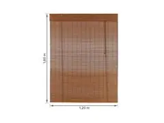 Colecao Hanoy Persiana Rolo Bambu 120X160 Cor Cedro - 3