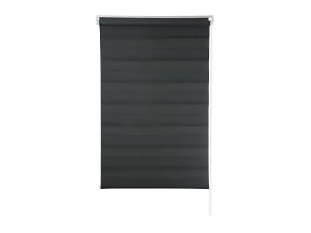 Zebra Persiana Rolo Dupla 160X160 Preta