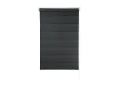 Zebra Persiana Rolo Dupla 140X160 Preta