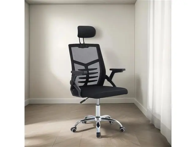 Cadeira De Escritorio Malha Com Encosto Athos Hib Na