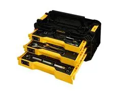 Caixa com 3 Gavetas Stanley e Jogo de 126 Peças - 0