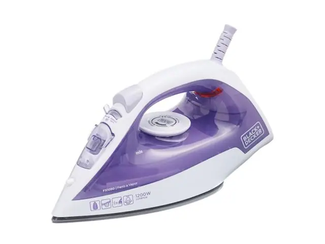 Ferro a Vapor Black+Decker Base Antiaderente 220V