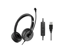 Headset Corporativo USB Lity HC11 c/  Mic ANC Preto