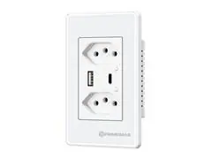 Tomada Inteligente 2 Canais c/USB e USB-C  (TP1220B) - 1