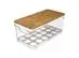 Organizador Duplo Com Tampa De Bambu Ou Linha Clear - 0