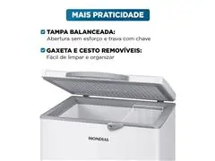 Freezer Horizontal 150L Mondial Branco 110V - 1