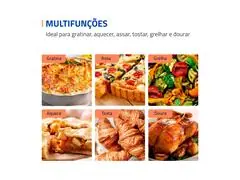 Forno Elétrico 52L Grand Family II Mondial Preto/Inox 1800W 220V - 2