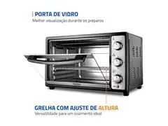 Forno Elétrico 52L Grand Family II Mondial Preto/Inox 1800W 220V - 5