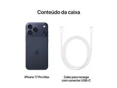 iPhone 17 Pro Max (512GB) Azul-intenso Tela de 69" 5G e Câmera de 48MP - 9