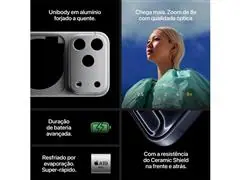 iPhone 17 Pro Max (1TB) Laranja cósmico Tela de 6,9" Com Carregador - 6