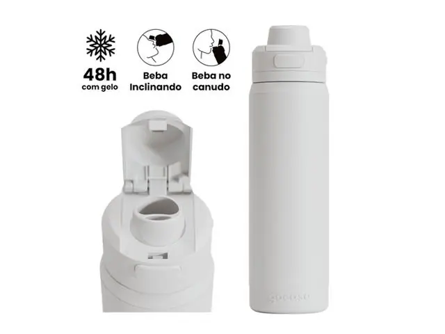 Garrafa Termica Pro 750 Branca Bb