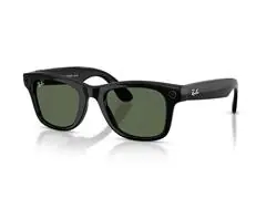 Óculos Ray-Ban Meta Wayfarer Shiny Black | G15 Green - 0