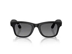 Óculos Ray-Ban Meta Wayfarer Matte Black | Polar Gradient Graphite - 1