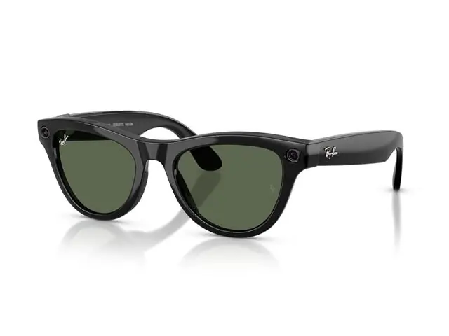 Óculos Ray-Ban Meta Skyler Shiny Black | G15 Green