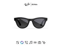 Óculos Ray-Ban Meta Skyler Shiny Black | Polar Gradient Graphite - 0