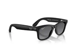 Óculos Ray-Ban Meta Wayfarer Matte Black | Polar Gradient Graphite - 2