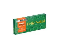 Tablete Recheado Feliz Natal Brasil Cacau 90 G