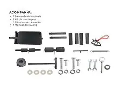 Prancha Abdominal Gadnic Multifuncional Com Apoio E Elásticos - 6