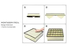 Kit 4 Colmeias Organizadoras de Gaveta Gadnic Com Divisórias - 4