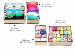 Kit 4 Colmeias Organizadoras de Gaveta Gadnic Com Divisórias - 5