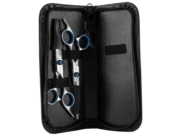 Kit Tesoura Profissional Gadnic Corte Polimento Desfiadeira 6.0