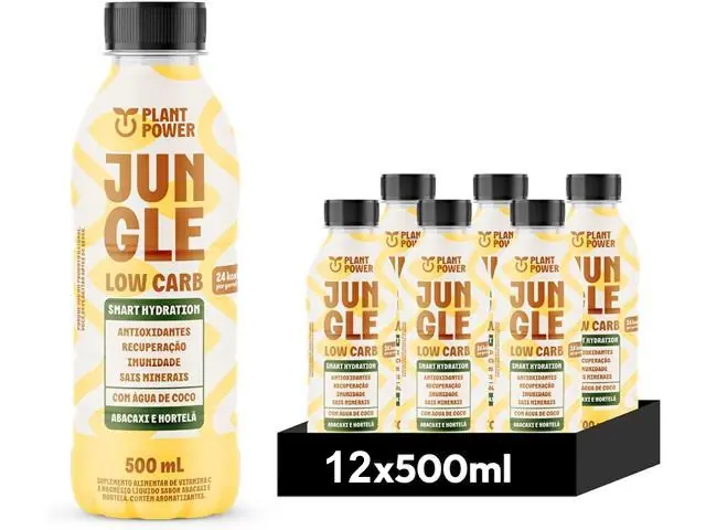 Suplemento Alimentar Jungle Low Abacaxi e Hortelã 12x500ml