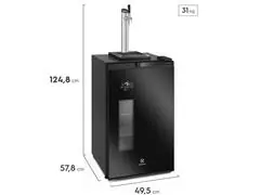 Cervejeira Electrolux Home Bar com Torre de Chop 100 Litros Preta - 1