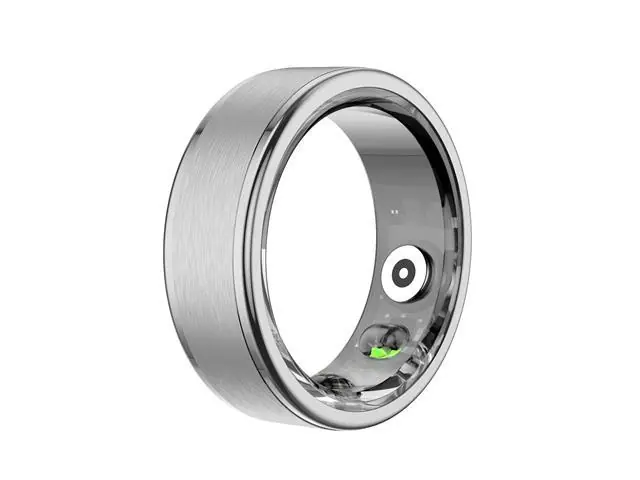ANEL INTELIGENTE (CONNECT RING) COM MONITORAMENTO DE SAÚDE Prata
