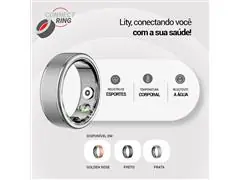 ANEL INTELIGENTE (CONNECT RING) COM MONITORAMENTO DE SAÚDE Dourado - 3