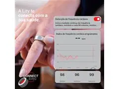 ANEL INTELIGENTE (CONNECT RING) COM MONITORAMENTO DE SAÚDE  Preto - 9