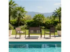 Conjunto Terraço Relax Com 4 Pecas Cinza