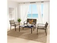 Conjunto Terraço Relax Com 4 Pecas Cinza - 1