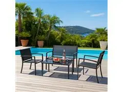 Conjunto Terraço Relax Com 4 Pecas Preto - 0
