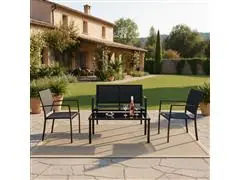 Conjunto Terraço Relax Com 4 Pecas Preto - 5
