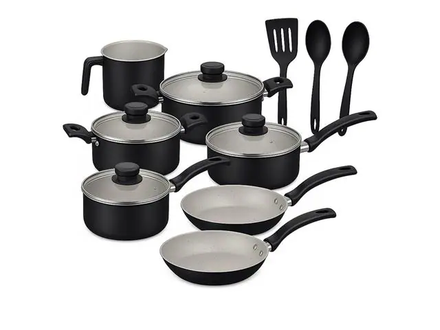 Jogo de Panelas Tramontina Turim em Alumínio Antiaderente Preto 10 Pçs