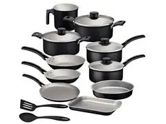 Jogo de Panelas Tramontina Turim em Alumínio Antiaderente Preto 12 Pçs - 0