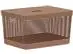 Cesto Grid Com Tampa 20 L Marrom Amendoa Fechado - 0