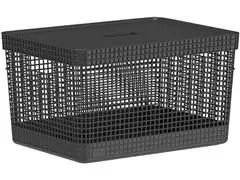 Cesto Grid Com Tampa 20 L