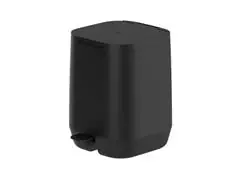 Lixeira De Pedal Aura 6L Preto Fechado