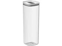 Pote Hermetico Quadrado 2L Duo Lock  Branco Fechado