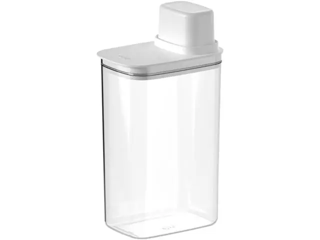 Pote Hermetico Com Medidor 2,3L Drop Branco Fech