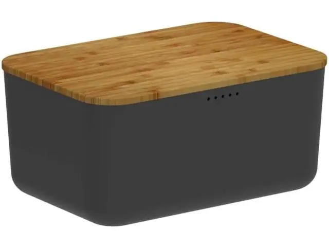 Porta Pão Lume Preto Fechado