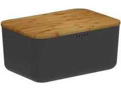 Porta Pão Lume Preto Fechado