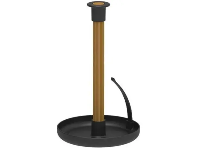 Porta Papel Toalha Lume Preto Fechado